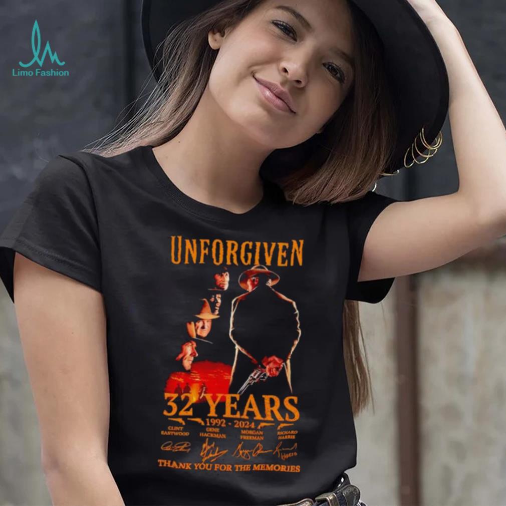 Unforgiven 32 years 1992 2024 thank you for the memories shirt Unforgiven 32 years 1992 2024 thank you for the memories shirt