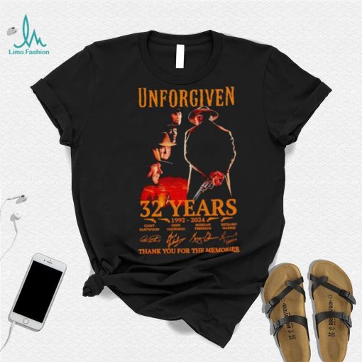 Unforgiven 32 years 1992 2024 thank you for the memories shirt