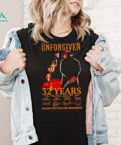 Unforgiven 32 years 1992 2024 thank you for the memories shirt