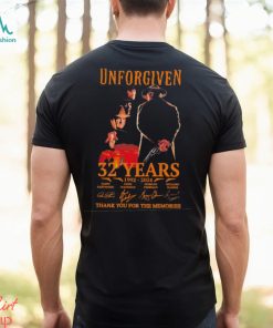 Unforgiven 32 years 1992 2024 thank you for the memories signatures shirt