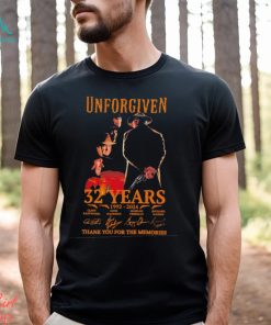 Unforgiven 32 years 1992 2024 thank you for the memories signatures shirt