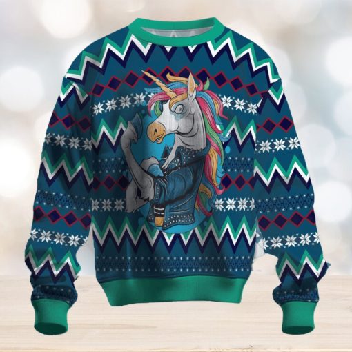 Unicorn Muscles Ugly Christmas Sweater