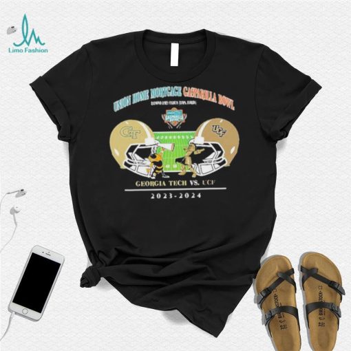 Union Home Mortgage Gasparilla Bowl Season 2023 2024 Georgia Tech vs UCF College Football Bowl NCAA Head To Head Helmet T Shirt