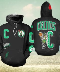 Unisex Black Boston Celtics 2023 NBA Playoffs Mantra Hoodie Sweatshirt 3D