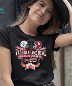 Unisex Blue 84 Black Arizona Wildcats vs. Oklahoma Sooners 2023 Alamo Bowl Matchup T Shirt