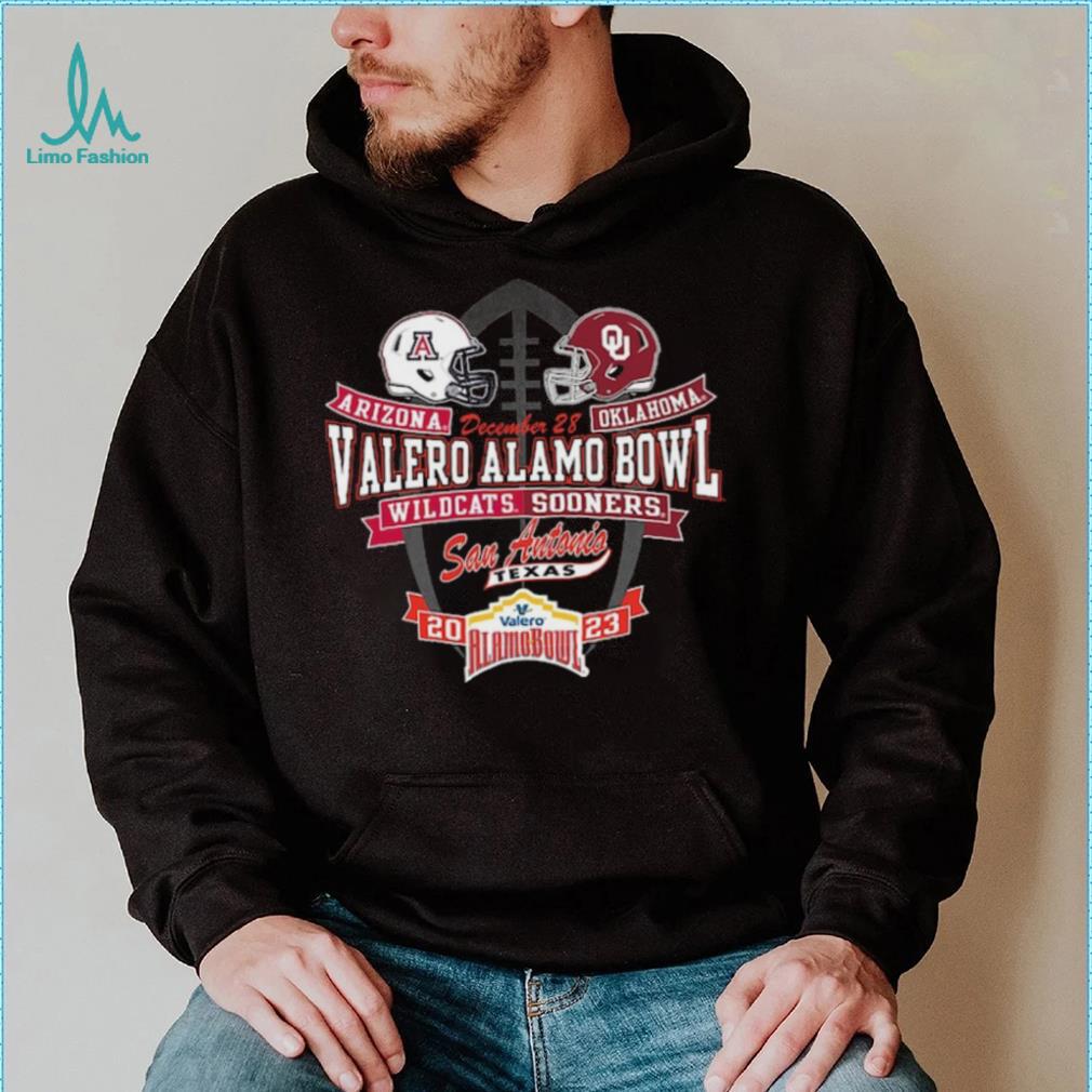 Unisex Blue 84 Black Arizona Wildcats vs. Oklahoma Sooners 2023 Alamo Bowl Matchup T Shirt Unisex Blue 84 Black Arizona Wildcats vs. Oklahoma Sooners 2023 Alamo Bowl Matchup T Shirt