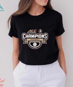Unisex Blue 84 Garnet Florida State Seminoles 2023 ACC Women's Volleyball Regular Season Champions Locker Room T Shirt