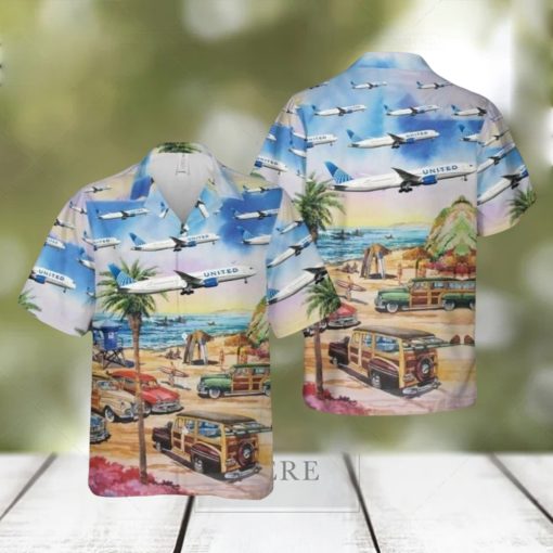 United Airlines Boeing 787 9 Dreamliner Hawaiian Shirt For Men And Women