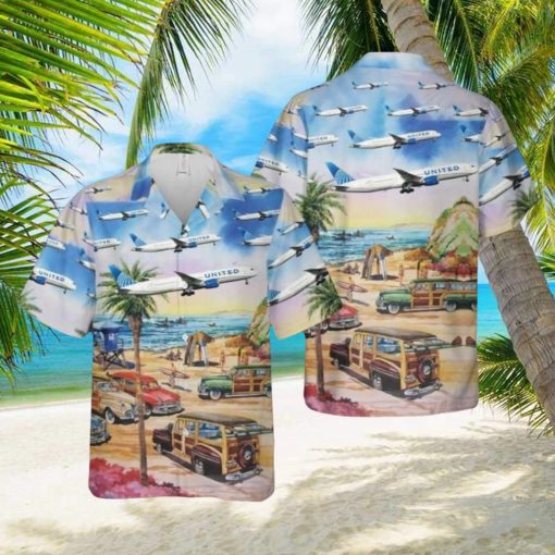 United Airlines Boeing 787 9 Dreamliner Hawaiian Shirt For Men And Women