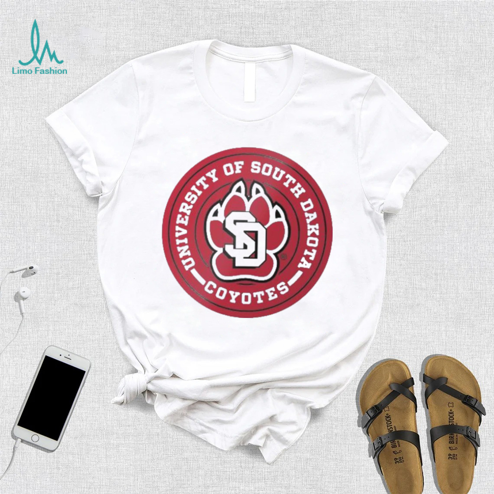 University Of South Dakota Coyotes logo T shirt University Of South Dakota Coyotes logo T shirt