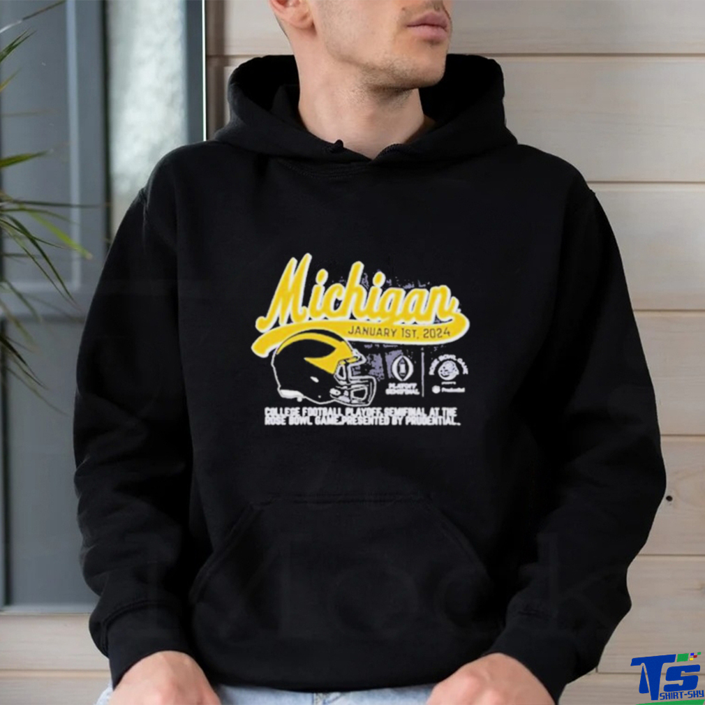 University of Michigan Football 2024 CFP Rose Bowl Game January 1st T Shirt University of Michigan Football 2024 CFP Rose Bowl Game January 1st T Shirt