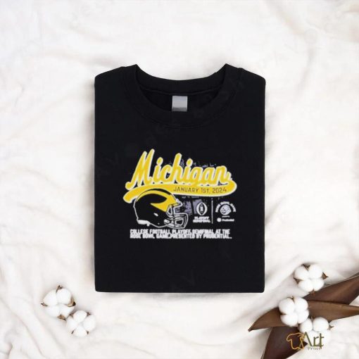 University of Michigan Football 2024 CFP Rose Bowl Game January 1st T Shirt
