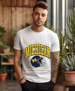 University of Michigan Wolverines est 1879 helmet retro shirt