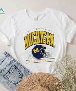 University of Michigan Wolverines est 1879 helmet retro shirt