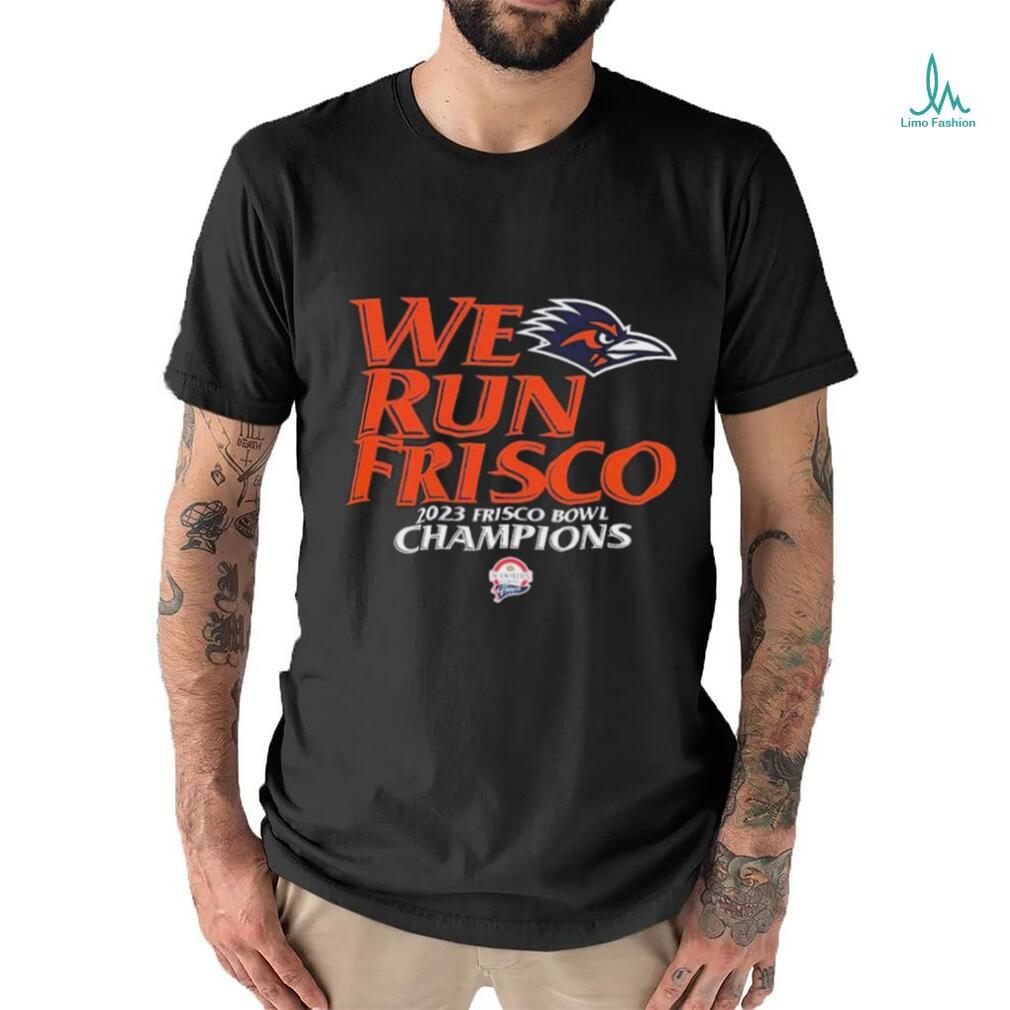 University of Texas San Antonio Football 2023 Frisco Bowl Champions We Run Frisco Shirt University of Texas San Antonio Football 2023 Frisco Bowl Champions We Run Frisco Shirt