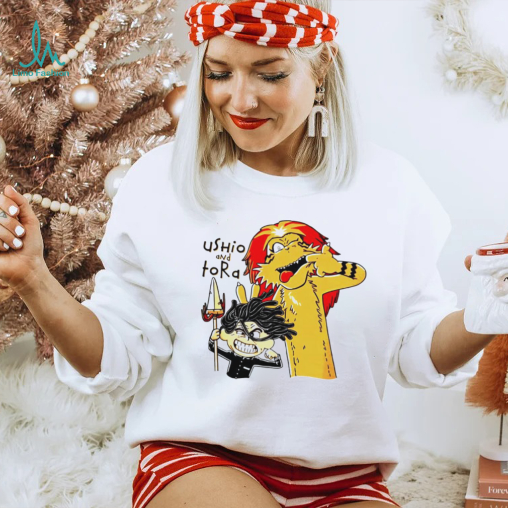 Ushio and Tora in the style of Calvin and Hobbes Tide and Tiger shirt Ushio and Tora in the style of Calvin and Hobbes Tide and Tiger shirt