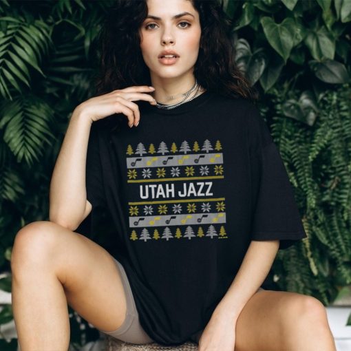 Utah Jazz Holiday Christmas Tree T Shirt