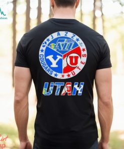Utah Sports Teams, Utah Jazz, Utah Utes And Cougars T Shirt