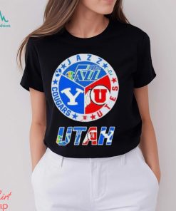 Utah Sports Teams, Utah Jazz, Utah Utes And Cougars T Shirt
