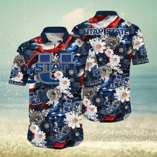 Utah State Aggies NCAA3 Hawaii Shirt Independence Day