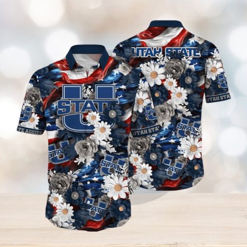 Utah State Aggies NCAA3 Hawaii Shirt Independence Day