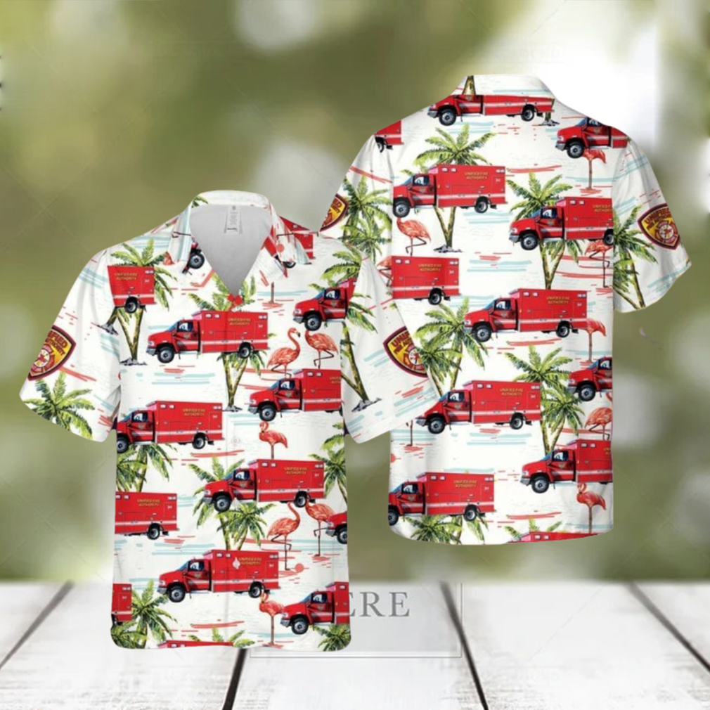 Utah Unified Fire Authority Ambulance Hawaiian Shirt Summner Vacation Shirt Utah Unified Fire Authority Ambulance Hawaiian Shirt Summner Vacation Shirt