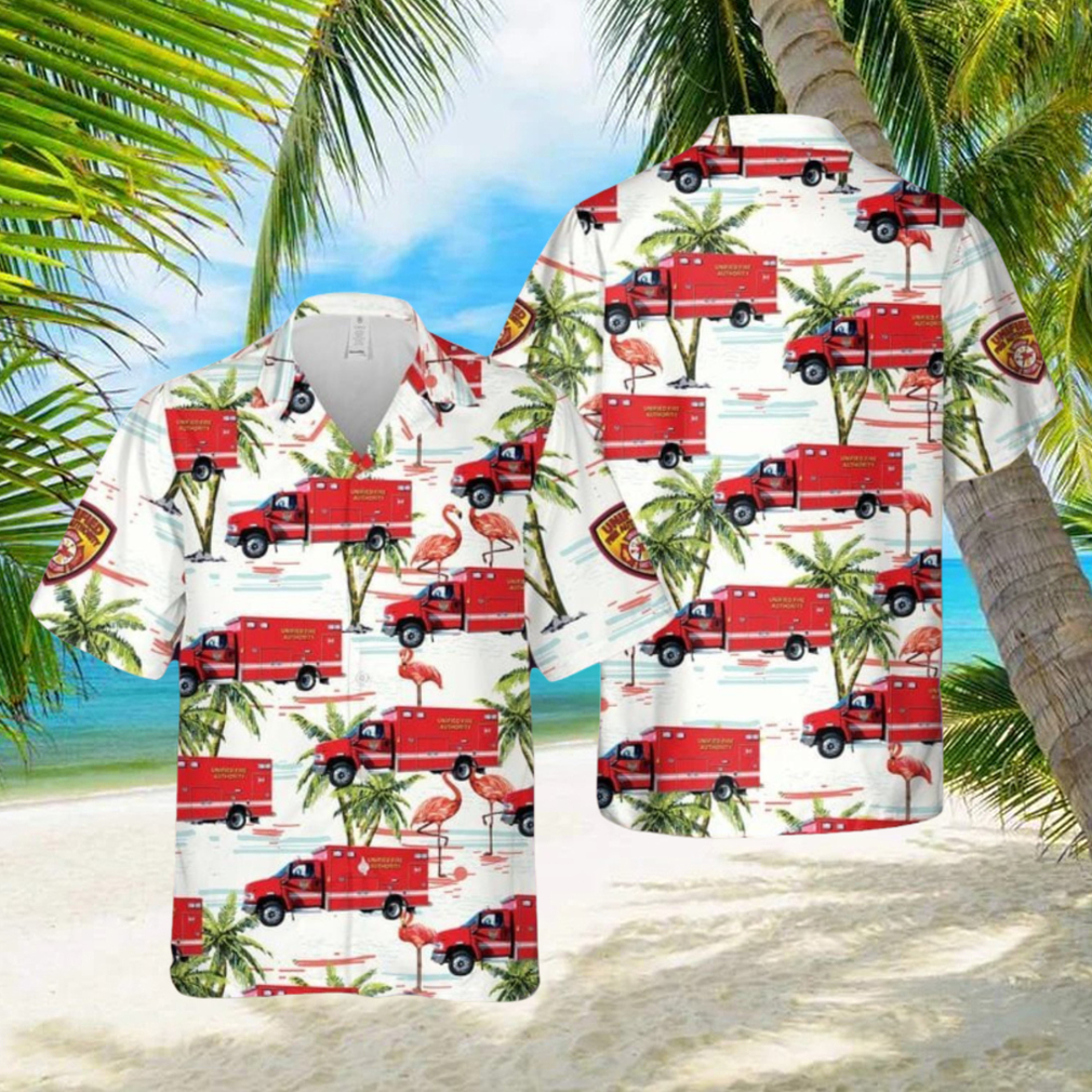 Utah Unified Fire Authority Ambulance Hawaiian Shirt Summner Vacation Shirt Utah Unified Fire Authority Ambulance Hawaiian Shirt Summner Vacation Shirt