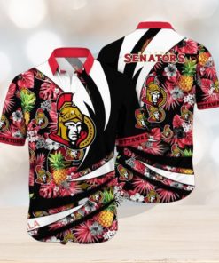 Vacation Essentials Ottawa Senators NHL Hawaiian Aloha Shirt