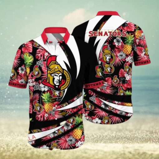 Vacation Essentials Ottawa Senators NHL Hawaiian Aloha Shirt