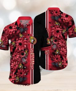 Vacation Spots Aloha Shirt Custom NHL Ottawa Senators Hawaiian Design