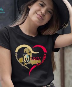 Vegas Golden Knights stand with UNLV shirt