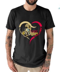 Vegas Golden Knights stand with UNLV shirt