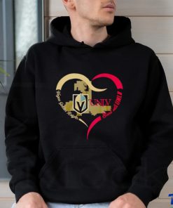 Vegas Golden Knights stand with UNLV shirt