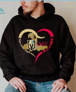 Vegas Golden Knights stand with UNLV shirt