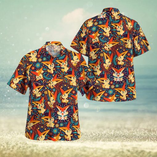 Victiny Pokemon Comfortable Hawaiian Shirt Gift For Men And Women