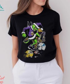 Vikings Shop The Grinch Minnesota Vikings Stomp On NFL Teams Christmas Shirt