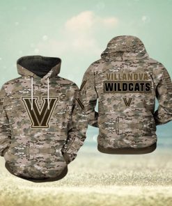 Villanova Wildcats NCAA Camo Veteran 3D Printed Hoodie