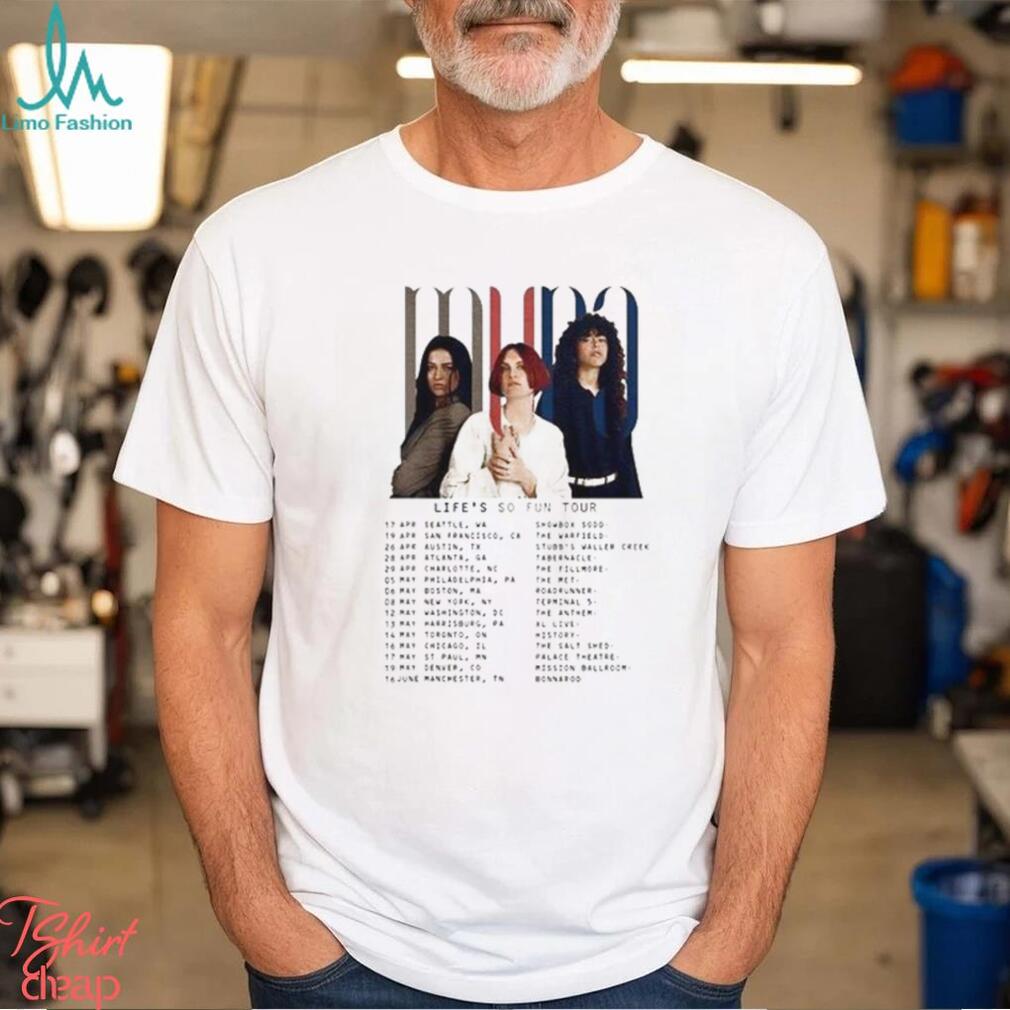 Vinatge Muna Band Life’s So Fun Tour 2023 T Shirt Unisex Vinatge Muna Band Life’s So Fun Tour 2023 T Shirt Unisex