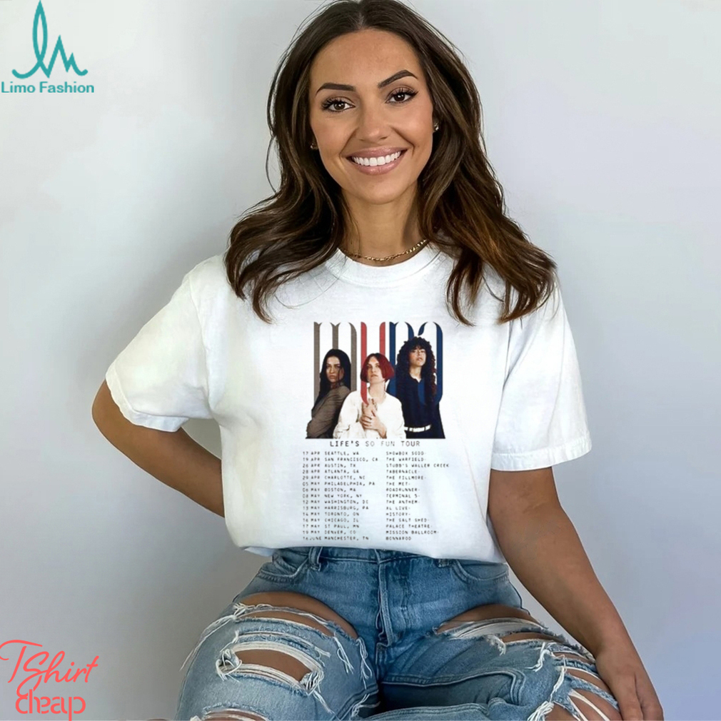 Vinatge Muna Band Life’s So Fun Tour 2023 T Shirt Unisex Vinatge Muna Band Life’s So Fun Tour 2023 T Shirt Unisex