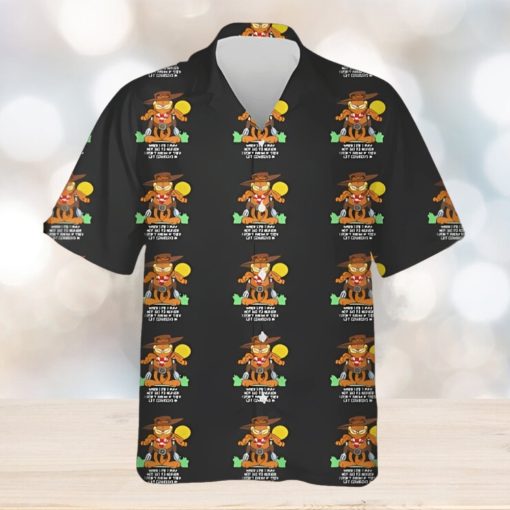 Vintage Garfield Cowboy Heaven Hawaiians Shirt