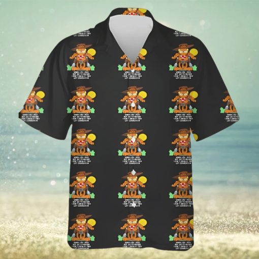 Vintage Garfield Cowboy Heaven Hawaiians Shirt