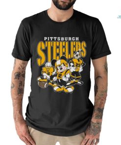 Vintage Pittsburgh Football Mickey Donald Duck and Goofy Shirt