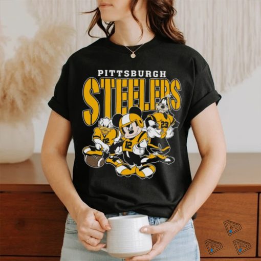 Vintage Pittsburgh Football Mickey Donald Duck and Goofy Shirt