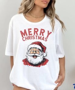 Vintage Santa Merry Christmas T shirt