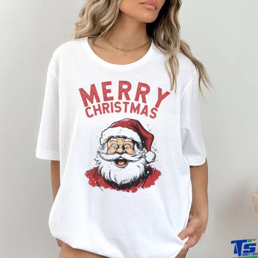 Vintage Santa Merry Christmas T shirt