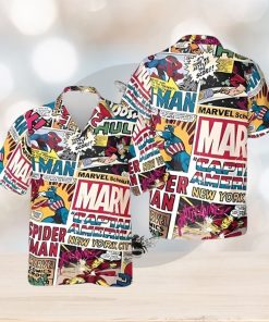 Vintage Superhero Funny Hawaiian Shirt, Spiderman Aloha Vibe Shirt