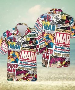 Vintage Superhero Funny Hawaiian Shirt, Spiderman Aloha Vibe Shirt