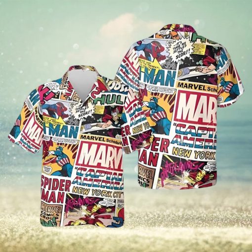 Vintage Superhero Funny Hawaiian Shirt, Spiderman Aloha Vibe Shirt