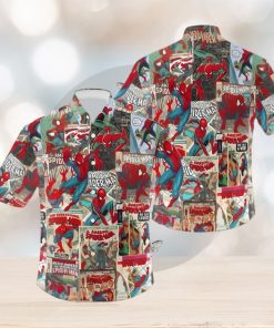 Vintage Superheroes Movie Amazing Spiderman Hawaiian Shirt