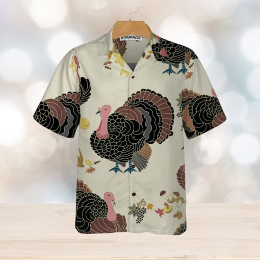 Vintage Turkey Thanksgiving Hawaiian Shirt, Thanksgiving Gobble Shirt